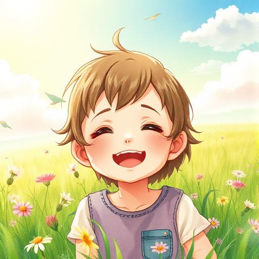 Hand-Drawn Pastoral Anime Portrait sample portrait